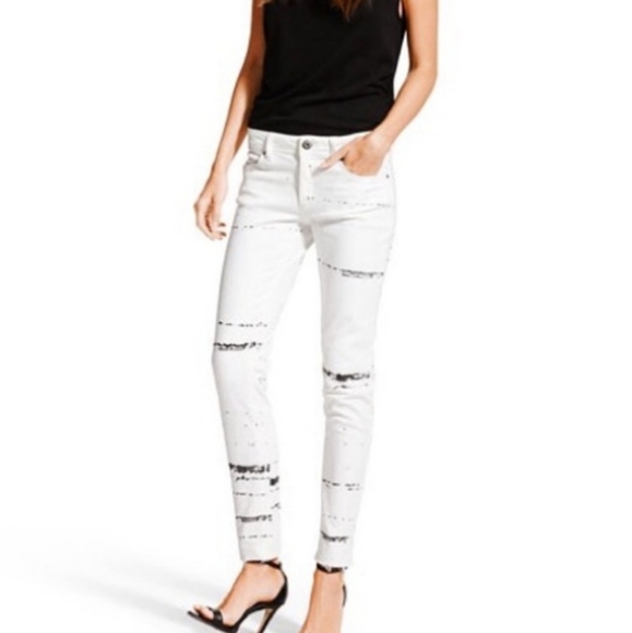 DL1961 Emma Splatter Leggings Size 28 - Picture 1 of 8